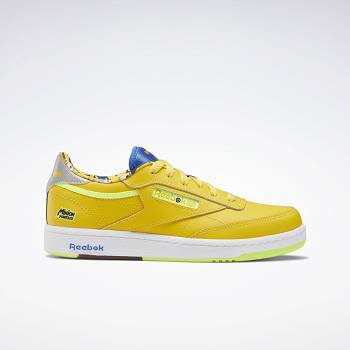 Reebok Minion Club C 85 Zlte - Detske Topanky